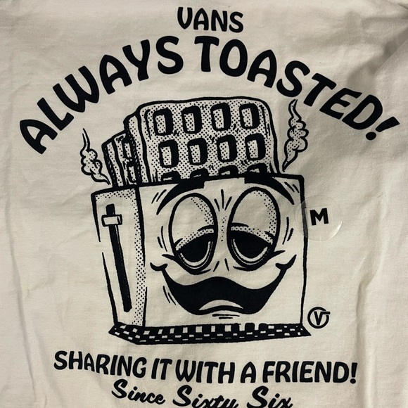 “Always Toasted” Vans T-shirt it’s sold out everywhere - Picture 2 of 3